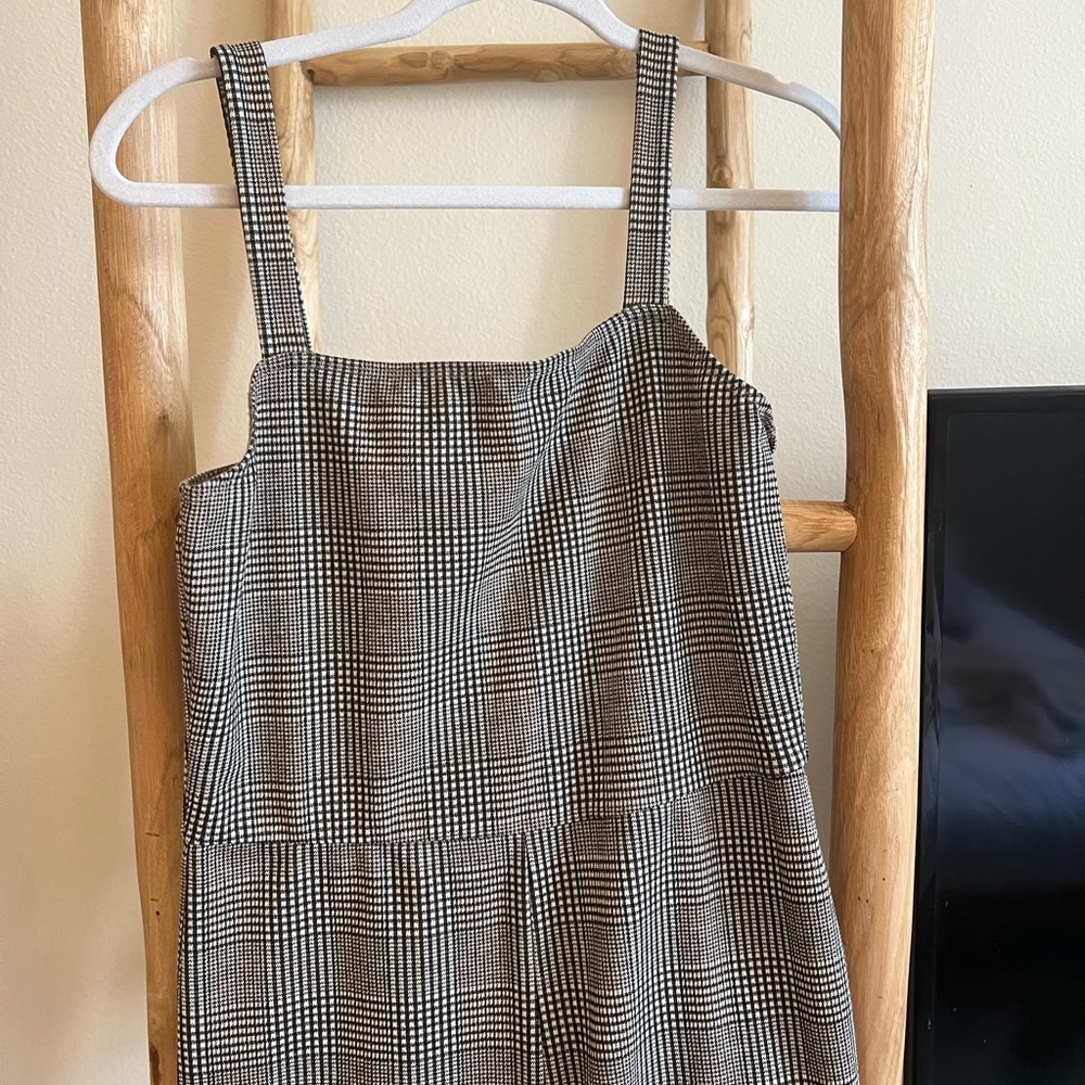 Plaid Hip Jumpsuit